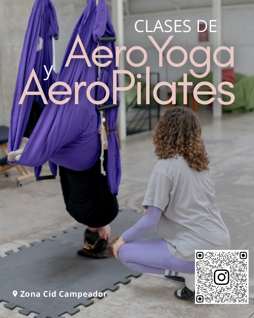 Clases de aeroyoga y aeropilates